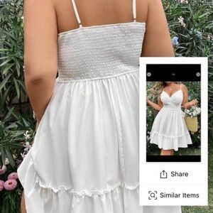 white shein dress  NEVER WORN NWOT Size 0xl